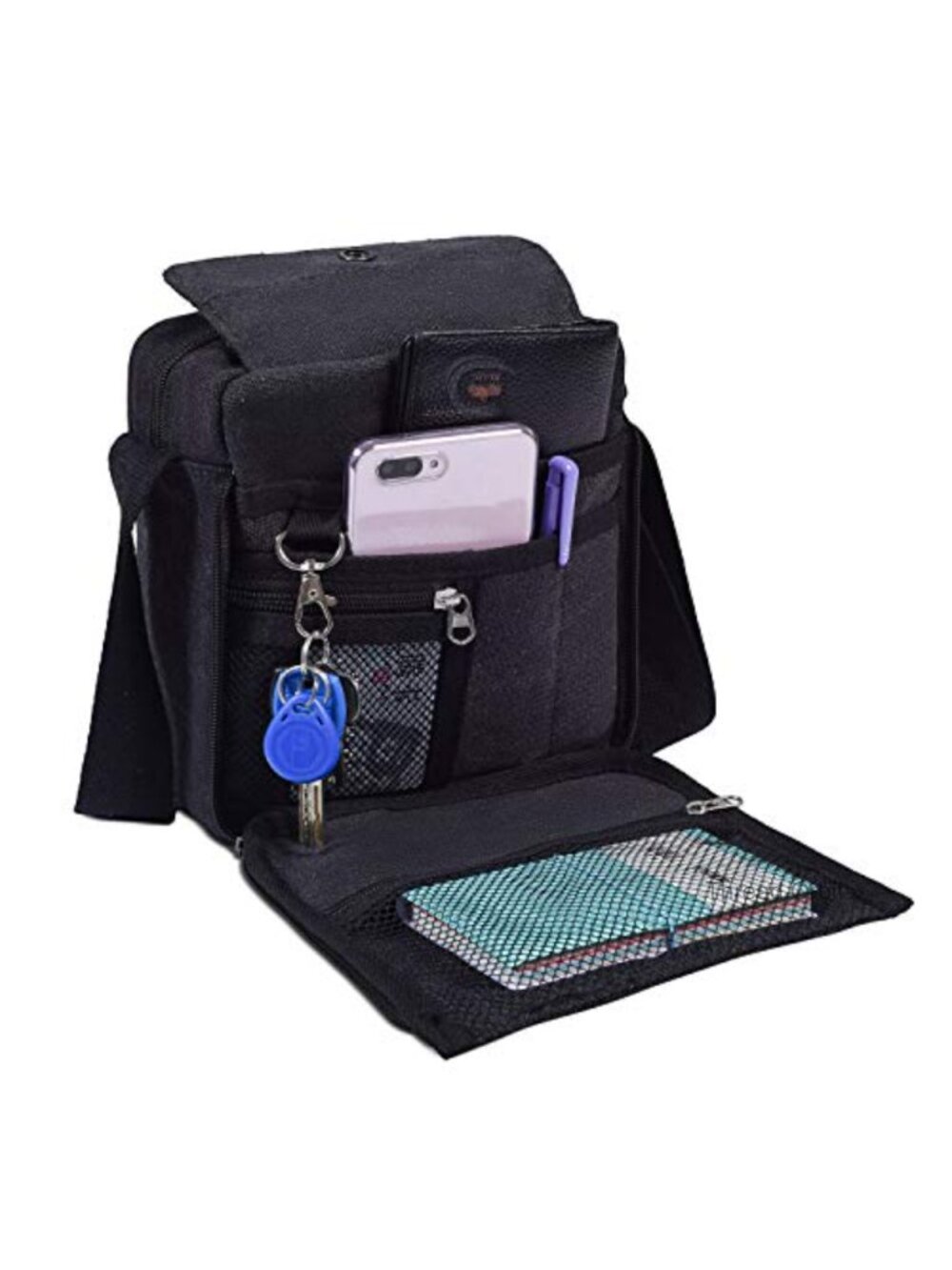 Canvas Messenger Bag Small Crossbody Shoulder Bag Travel